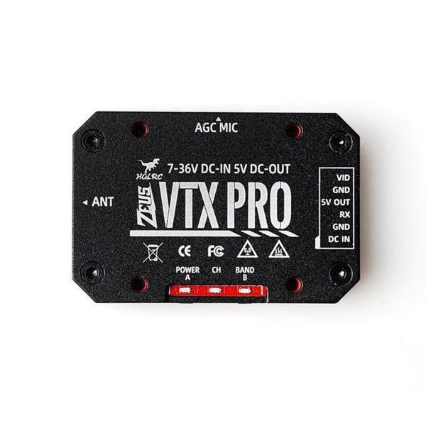 Відеопередавач VTX 5.8GHz 1.6W 40CH Zeus VTX PRO HGLRC DT1547UA фото