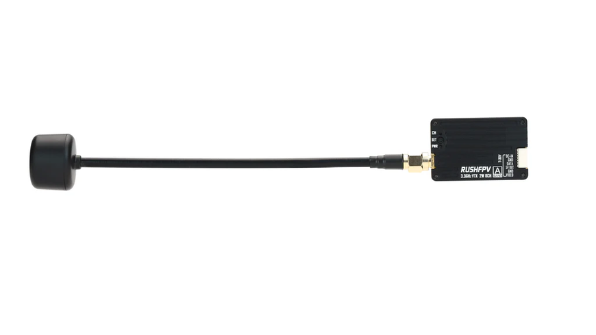 Відеопередавач Rushfpv 3.3G 2W VTX Transmitter Module з антеною 3.3 ГГц 666 фото