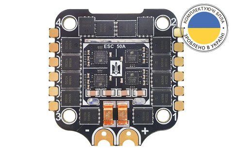 Регулятор 4-в-1 до квадрокоптеру VYRIY 3-6s 4x50A BLHeli_S DT2186UA фото