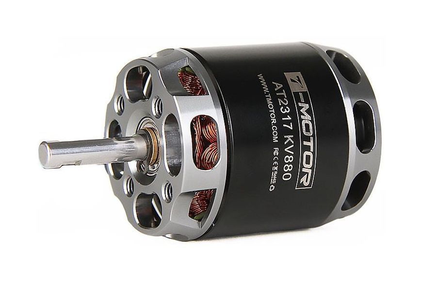 Мотор T-Motor AT2317 KV880 2-4S 350W для літаків DT1700UA фото