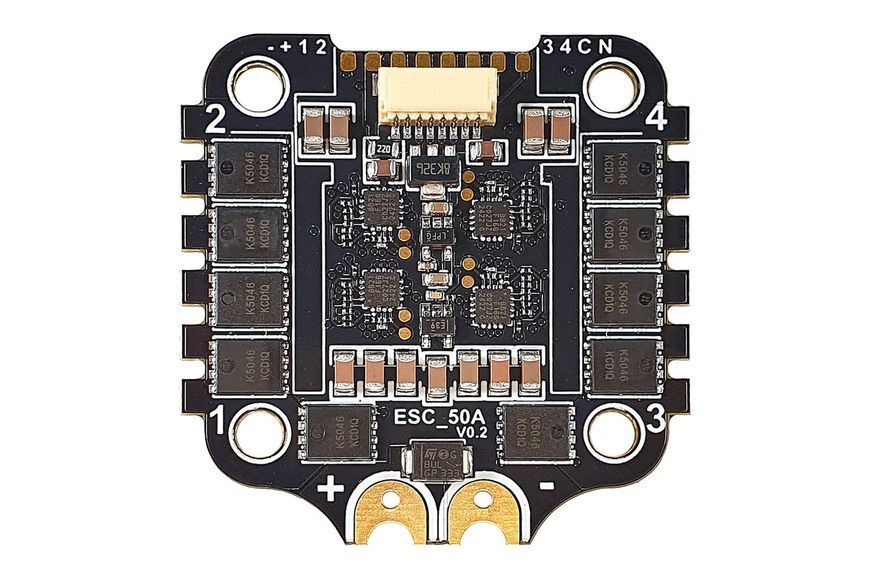 Регулятор 4-в-1 до квадрокоптеру VYRIY 3-6s 4x50A BLHeli_S DT2186UA фото