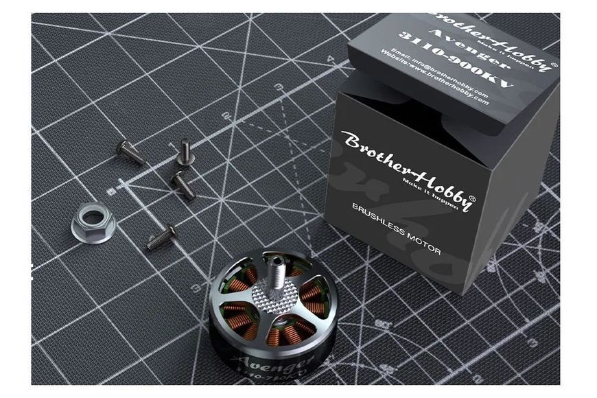 Мотор BrotherHobby Avenger 3110 900KV DT1802UA фото