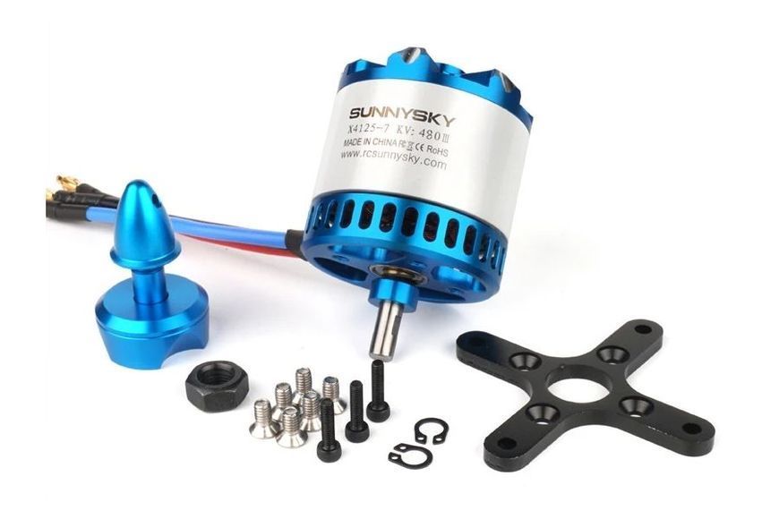 Мотор для літаків SunnySky X4125 V3 KV480 DT1703UA фото