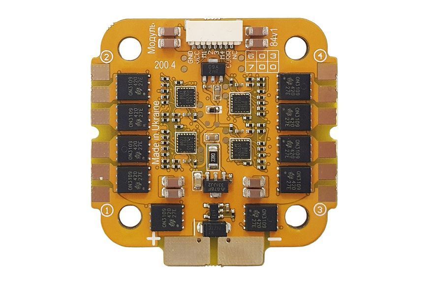 Регулятор 4-в-1 до квадрокоптеру Франківськ V1 3-6s 4x55A BlueJay DT2189UA фото