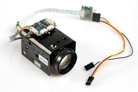 Камера аналогова 163г Foxeer 700TVL CMOS 30x зум з PWM керуванням для дронів DT1605UA фото