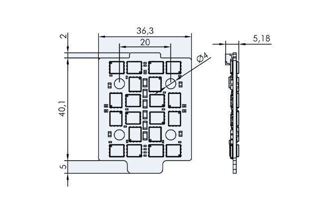 Регулятор T-Motor F60A MINI 4-в-1 8S 4x60A DT2762UA фото