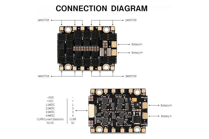 Регулятор T-Motor F60A MINI 4-в-1 8S 4x60A DT2762UA фото