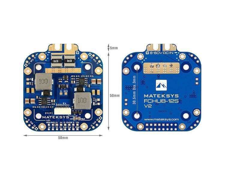 Плата розподілу живлення FCHUB-12S V2 Matek DT2940UA фото
