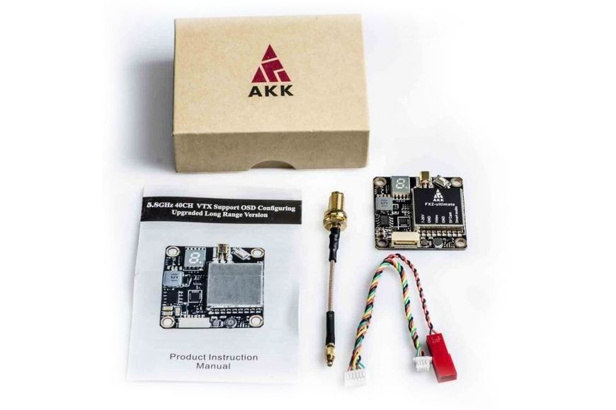 Відеопередавач AKK FX2 Ultimate 5.8GHz 1200mW 30.5x30.5мм DT1557UA фото