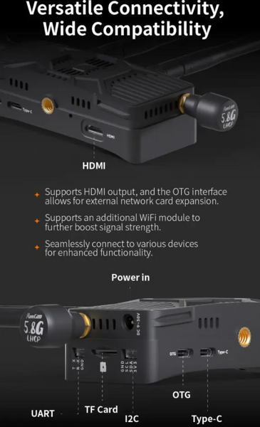 Відеоприймач RunCam WiFiLink-RX Digital HD Receiver (OpenIPC/Ruby System VTX) DT1853UA фото