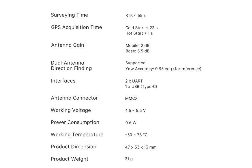 Модуль GPS SIYI F9P RTK Mobile Station Combo DT2815UA фото