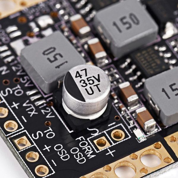 Плата розподілу живлення з BEC 5V, 12V та LC фільтром DT3010UA фото