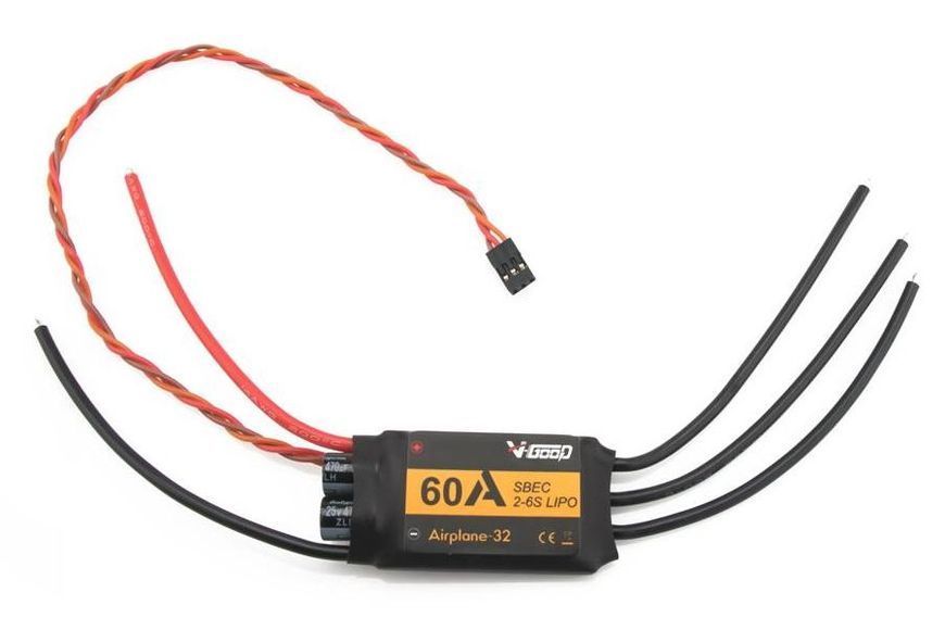 Регулятор ходу VGOOD 60A 2-6S для літаків DT2767UA фото