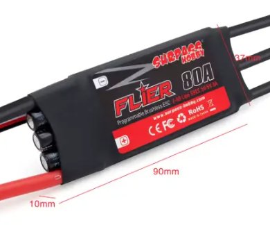 Регулятор швидкості SURPASS-HOBBY FLIER 80А ESC 2-6S DT2721UA фото