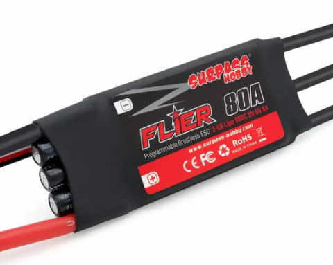 Регулятор швидкості SURPASS-HOBBY FLIER 80А ESC 2-6S DT2721UA фото
