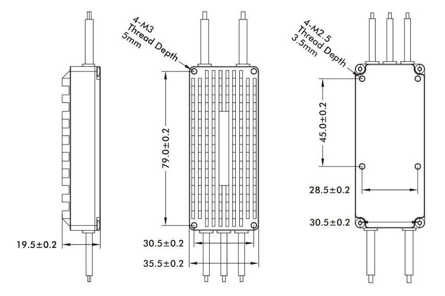 Безколекторний регулятор ходу T-Motor FLAME 80A 6-12S V2.0 для авіамоделей DT2771UA фото