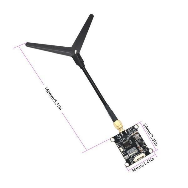 Відеопередавач VTX 1.2 - 1.3GHz 1.6W 8CH LST817 ReadyToSky DT1540UA фото