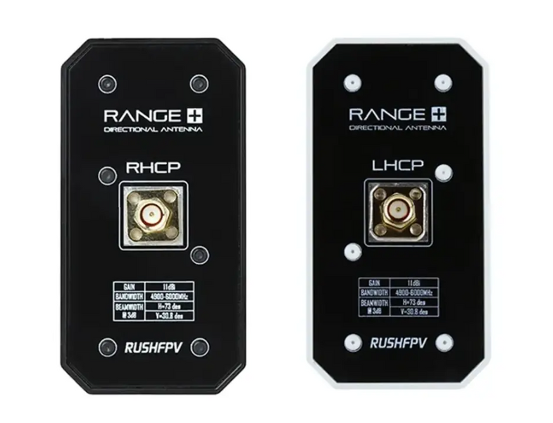 Панельна спрямована антена RUSHFPV Range+ 5.8G 11dBi RHCP, SMA Male для FPV дронів (4900-6000 МГц) DT1885UA фото