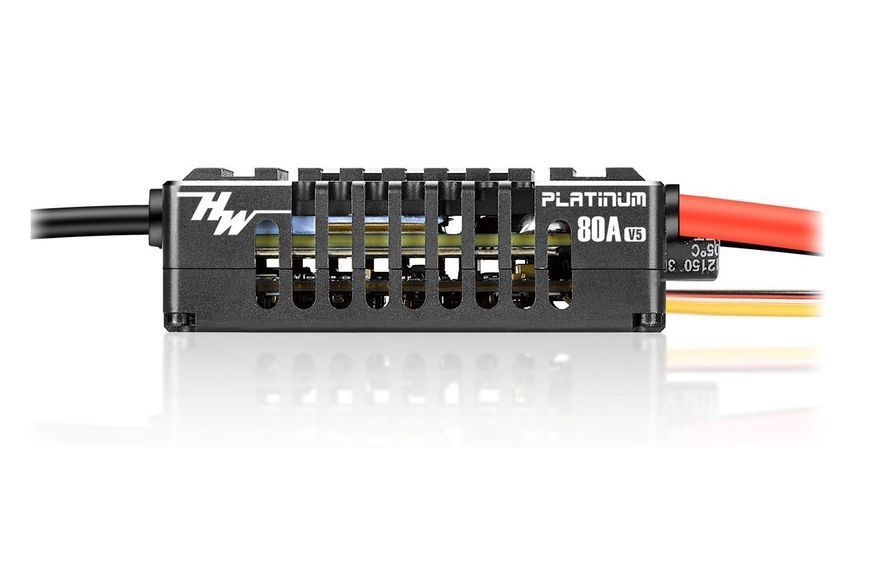 Регулятор ходу HOBBYWING PLATINUM V5 80A 3-8S для авіамоделей DT2725UA фото