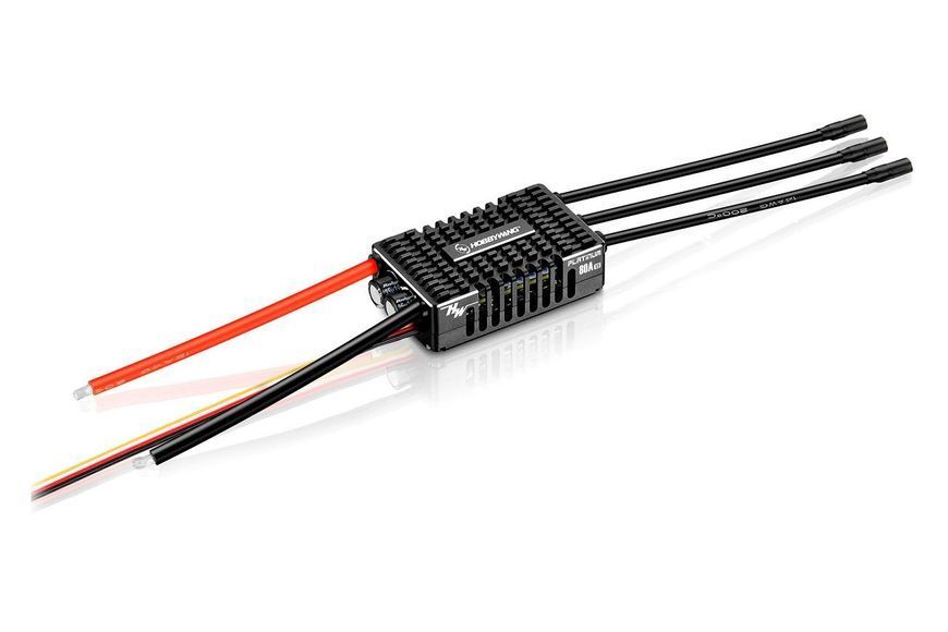 Регулятор ходу HOBBYWING PLATINUM V5 80A 3-8S для авіамоделей DT2725UA фото