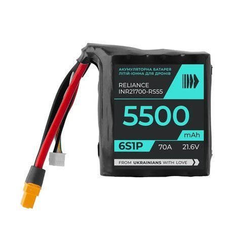 АКБ для FPV BTRY 6s1p Reliance (INR21700-RS55) НФ-00009195 фото