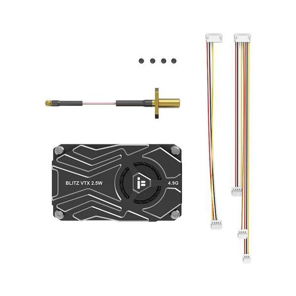 Відеопередавач VTX BLITZ Whoop 4.9GHz 2.5W 8CH + антена Foxeer Lollipop 3 4.9G RHCP 150мм SMA iFlight DT1519UA фото