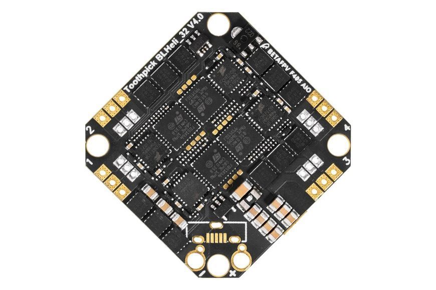 Контролер BetaFPV Toothpick F405 2-4S AIO 20A BL32 V4 BMI270 для квадрокоптерів DT2305UA фото