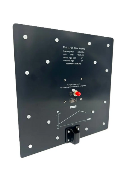 Широкосмугова патч антена Maple Wireless 5.5G 20dBi LHCP 4.85-6.3GHz SMA DT1915UA фото