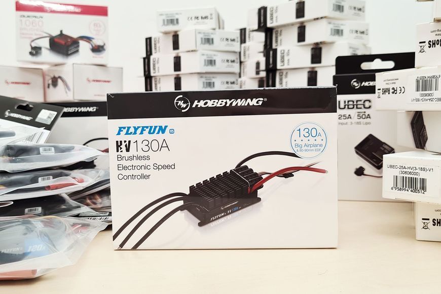 Регулятор ходу HOBBYWING FLYFUN V5 130A HV 6-14S для авіамоделей DT2778UA фото