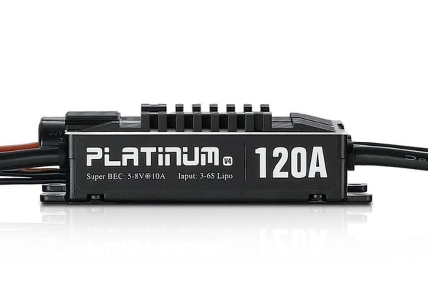 Регулятор двигуна ESC 3-6S Platinum V4 120A HobbyWing DT2728UA фото