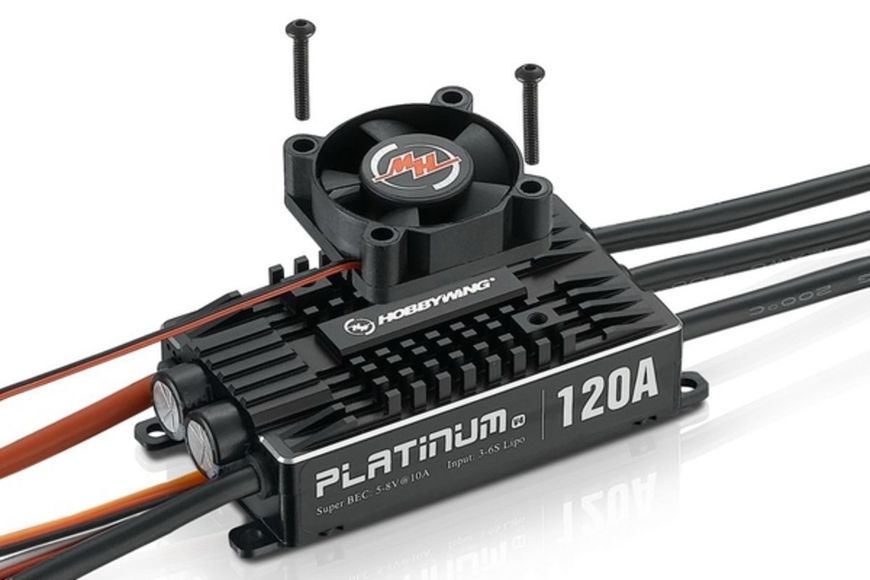 Регулятор двигуна ESC 3-6S Platinum V4 120A HobbyWing DT2728UA фото