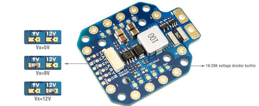 Плата розподілу живлення PDB-HEX 12S Matek DT2942UA фото