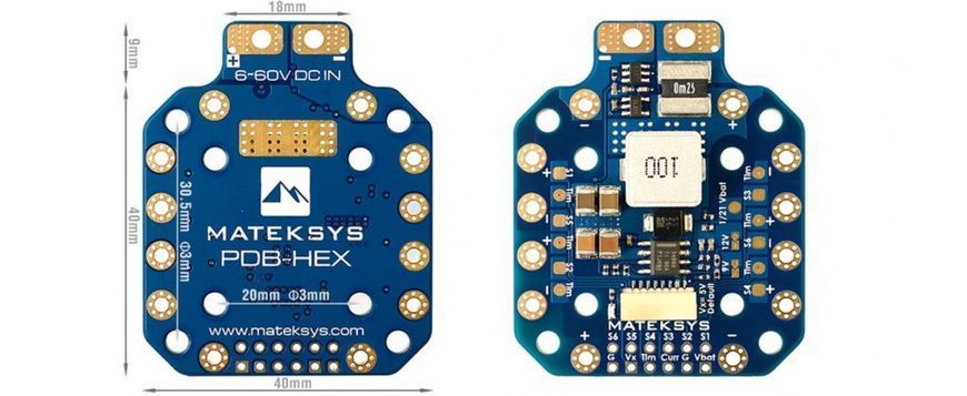 Плата розподілу живлення PDB-HEX 12S Matek DT2942UA фото