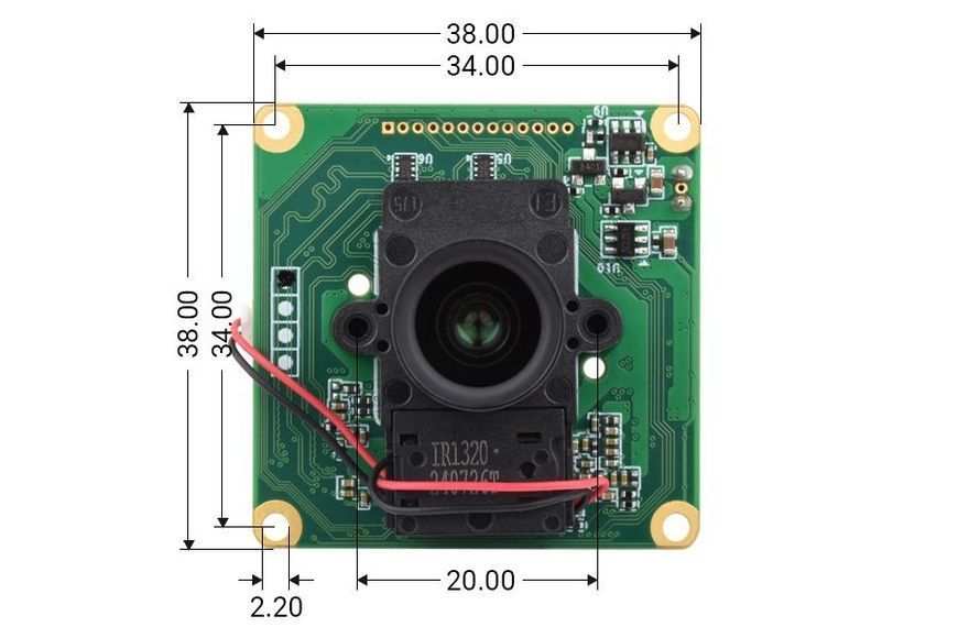 Камера Waveshare IMX462-127 2MP Starlight для Raspberry Pi, Jetson Nano DT2684UA фото