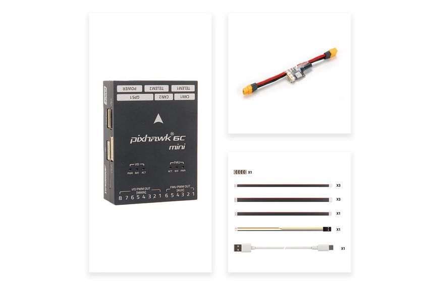 Політний контролер Holybro Pixhawk 6C Mini + PM02-12S DT2213UA фото