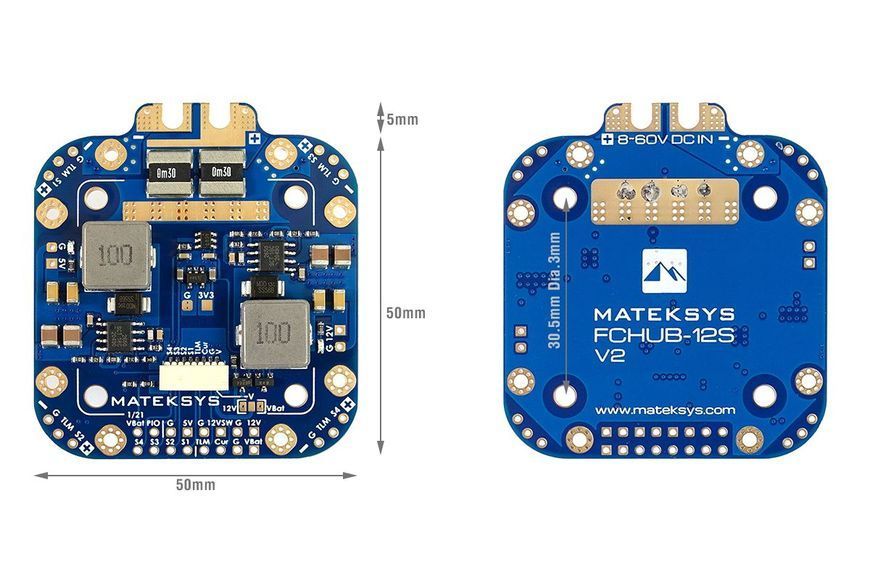 Плата розподілу живлення Matek FCHUB-12S V2 DT2930UA фото