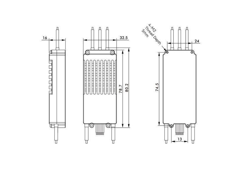 Комбо T-Motor 601-X KV170 двигун MN601-S з регулятором ALPHA 60A 12S (CCW) DT1730UA фото