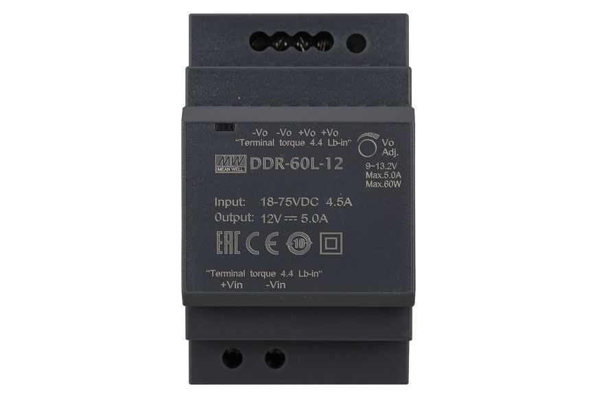 Перетворювач DC-DC Mean Well DDR-60L-12 12В 5А DT2981UA фото