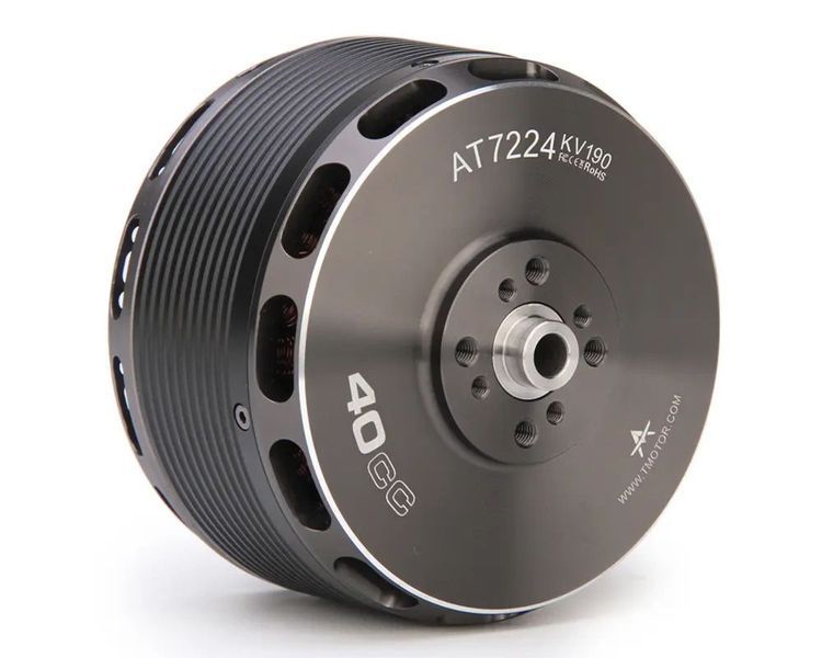 Двигун безколекторний електричний 4800W 10-12S 40CC (тяга 18 кг) AT7224 160KV T-Motor DT1681UA фото