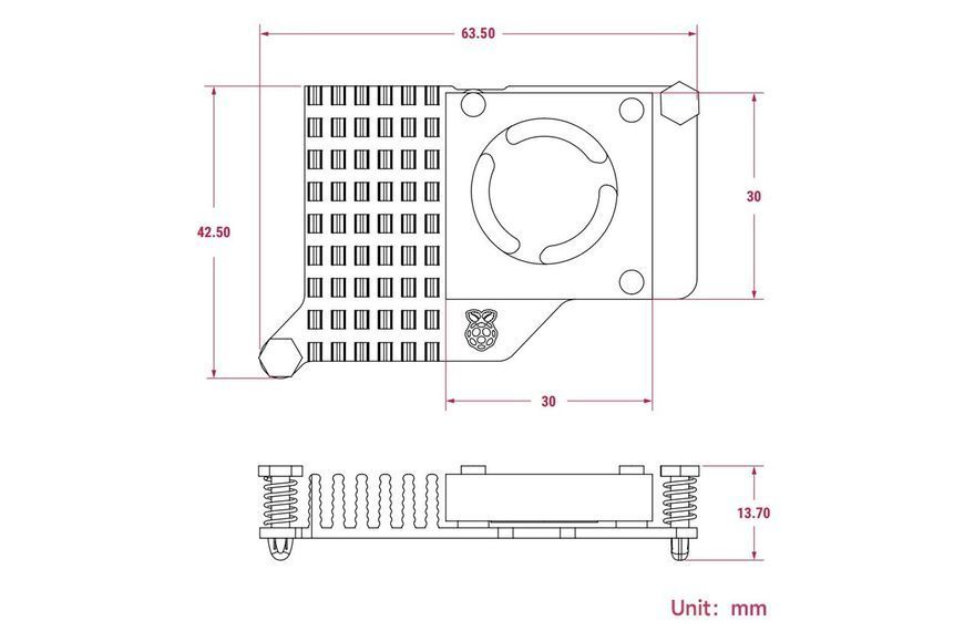 Кулер Waveshare для Raspberry Pi 5 активний DT2688UA фото