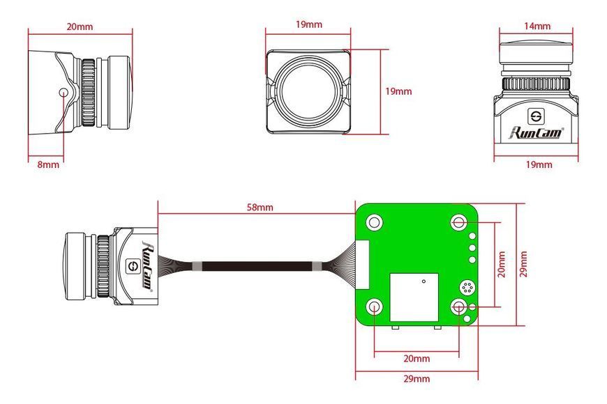 Камера FPV RunCam Split 3 Micro із вбудованим DVR DT1632UA фото