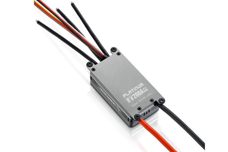Регулятор ходу HOBBYWING PLATINUM V4.1 200A HV SBEC 5-14S для авіамоделей DT2790UA фото