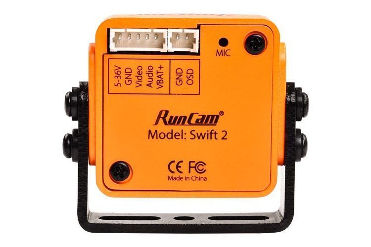 Камера FPV RunCam Swift 2 CCD 1/3" MIC 4:3 (2.1мм оранжевий) DT1634UA фото