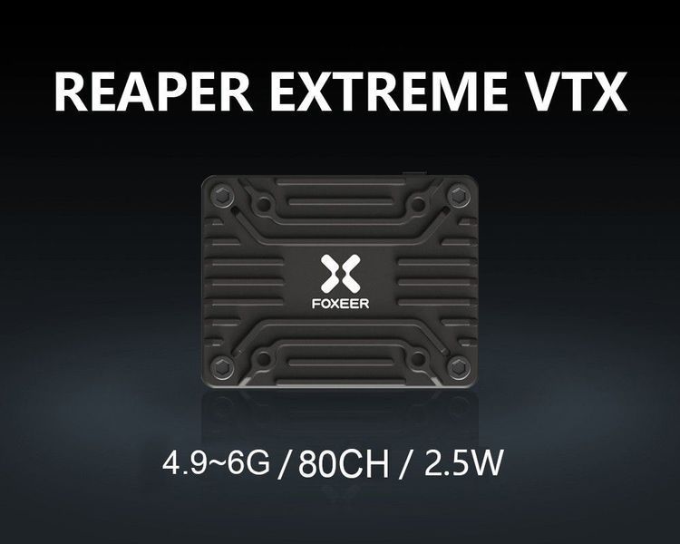Відеопередавач VTX 4.9-6GHz 2.5W 80СН Reaper Extreme V3 Foxeer DT1534UA фото