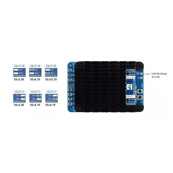 Модуль живлення 2 x BEC PM20S-2 Matek DT2936UA фото
