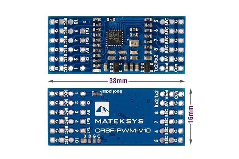 Конвертер радіокерування Matek CRSF-PWM-V10 DT2321UA фото