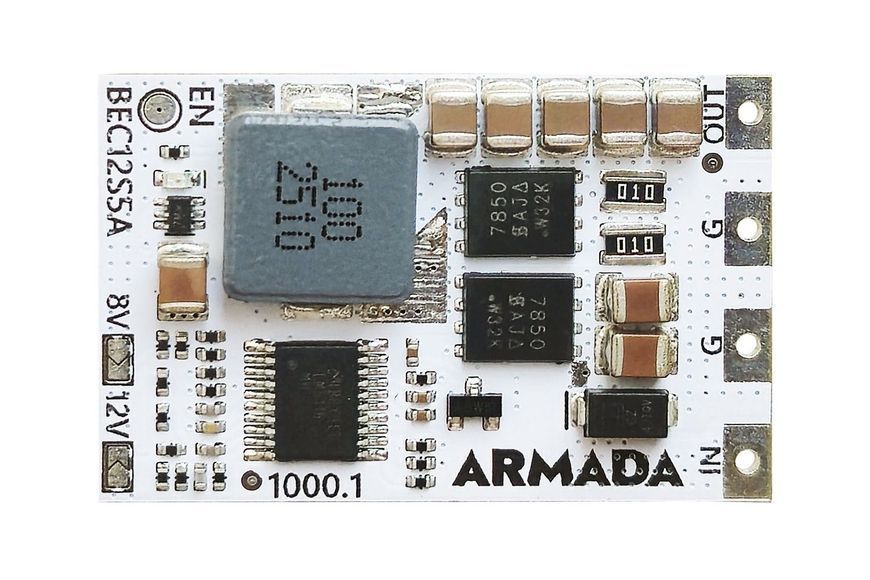 Регулятор живлення для дрона ARMADA BEC 12S 6-55В - UBEC 5В/8В/12В 5A DT2937UA фото