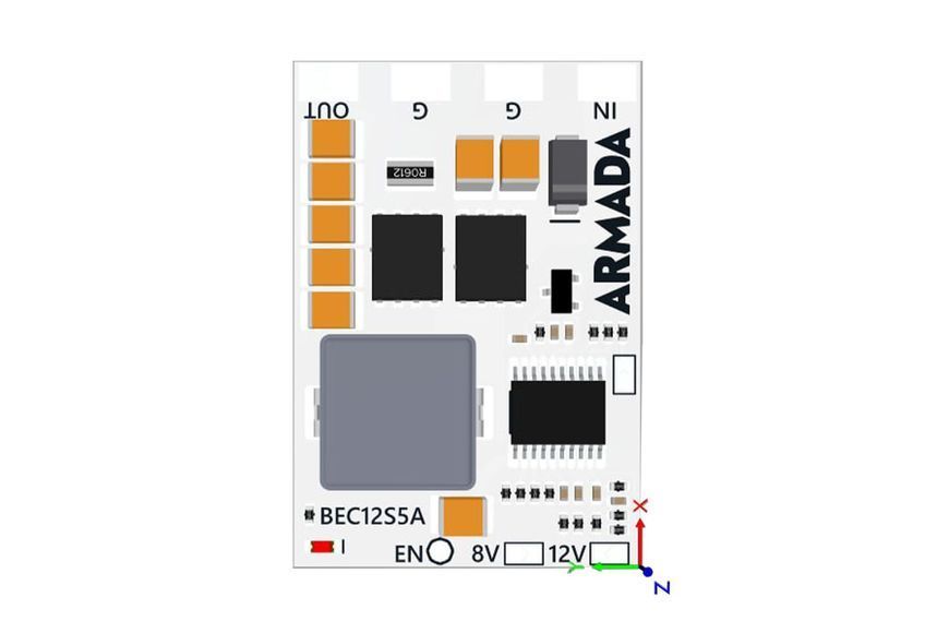 Регулятор живлення для дрона ARMADA BEC 12S 6-55В - UBEC 5В/8В/12В 5A DT2937UA фото