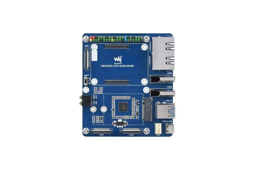 Плата розширення Waveshare Dual Gigabit 5G/4G для Raspberry PI CM4 DT2694UA фото
