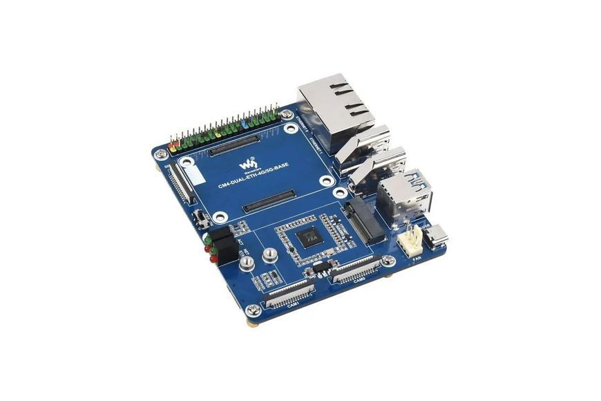 Плата розширення Waveshare Dual Gigabit 5G/4G для Raspberry PI CM4 DT2694UA фото
